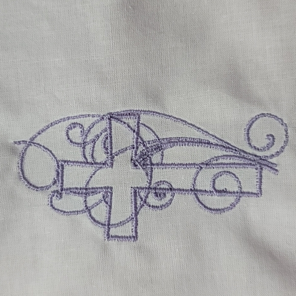 Embroidered Handkerchief w/ Luminous Cross - Picture 4 of 6